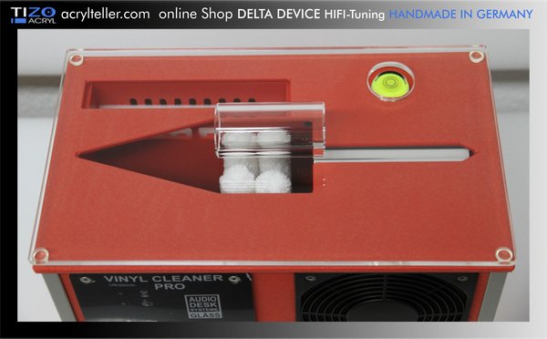 Staubschutz Abdeckung für AUDIO DESK Gläss Vinyl Cleaner | Zubehör Plattenwaschmaschine