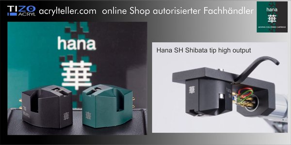 HANA SH Shibata Tip Diamant | High Output Tonabnehmersystem für Verstärkeranschluss Phono MM