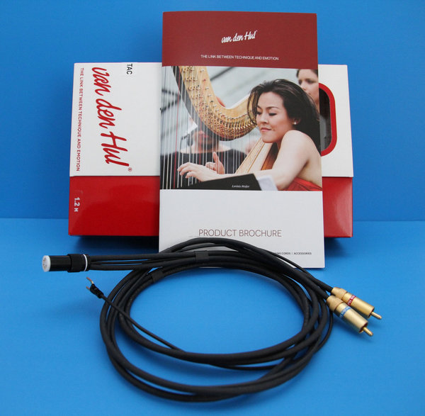 van den Hul D-501 HYBRID Plattenspieler- Phono- Tonarmkabel + Erdungskabel Stereoset RCA / XLR / TAC
