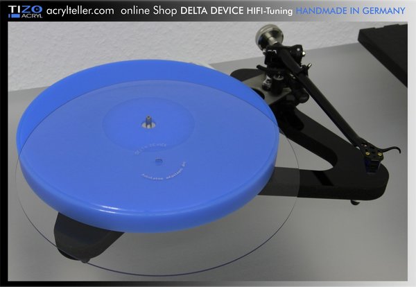 DELTA DEVICE Antiskating Adjustment Disc | Plattenspieler Antiskating Testplatte für Tonarmjustage