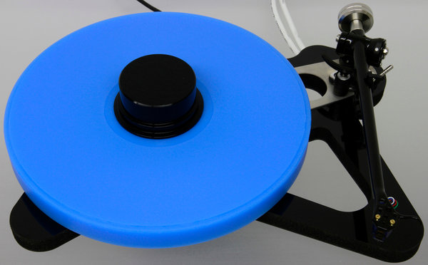 ACRYLTELLER für Rega RP8 (ab 2012) hellblau 27mm DELTA DEVICE Tauschteller für 18mm Glasteller
