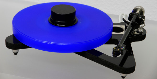ACRYLTELLER für Rega RP8 (ab 2012) dunkelblau 27mm DELTA DEVICE Tauschteller für 18mm Glasteller