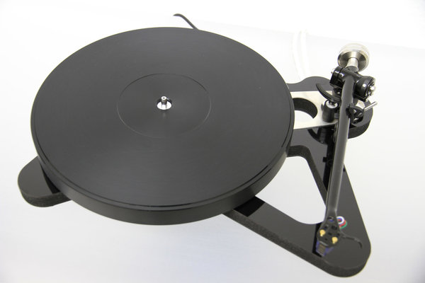 ACRYLTELLER für Rega RP8 (ab 2012) schwarz 27mm DELTA DEVICE Tauschteller für 18mm Glasteller