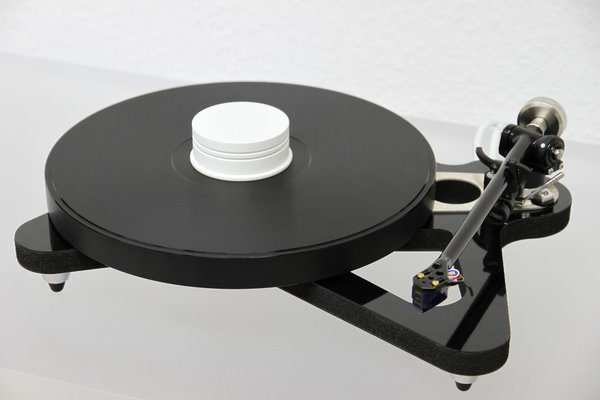 ACRYLTELLER für Rega RP8 (ab 2012) schwarz 27mm DELTA DEVICE Tauschteller für 18mm Glasteller