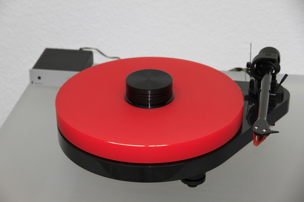 ACRYLTELLER für Pro-Ject RPM 5.1 RPM 5 - 4 | 30mm rot DELTA DEVICE Upgrade für MDF Teller