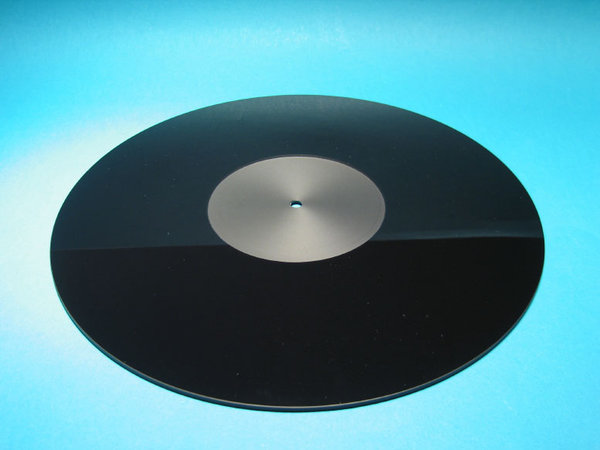 DELTA DEVICE Acryl Plattenteller Auflage für Plattenspieler mit Glas- oder Metallteller | schwarz